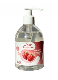 Лубрикант на водной основе Love Protection Raspberry с ароматом малины - 300 мл. - Lola Games - купить с доставкой в Волгодонске