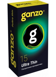 Прозрачные ультратонкие презервативы Ganzo Ultra thin - 15 шт. - Ganzo - купить с доставкой в Волгодонске