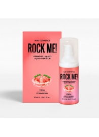 Жидкий вибратор Nuei Rock Me! с ароматом клубники - 20 мл. - Nuei cosmetics - купить с доставкой в Волгодонске