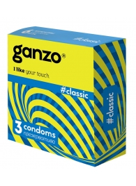 Классические презервативы с обильной смазкой Ganzo Classic - 3 шт. - Ganzo - купить с доставкой в Волгодонске