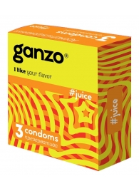 Ароматизированные презервативы Ganzo Juice - 3 шт. - Ganzo - купить с доставкой в Волгодонске