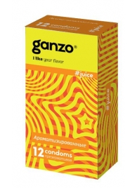 Ароматизированные презервативы Ganzo Juice - 12 шт. - Ganzo - купить с доставкой в Волгодонске