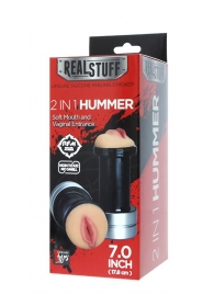 Двусторонний мастурбатор REALSTUFF 2 IN 1 HUMMER MOUTH   VAGINA - ротик и вагина - Dream Toys - в Волгодонске купить с доставкой