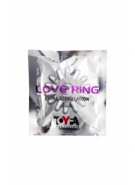 Прозрачное гелевое эрекционное кольцо с шипиками - Toyfa Basic - в Волгодонске купить с доставкой