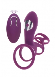 Фиолетовая эрекционная вибронасадка Halo Halo C-Ring Sleeve - Toy Joy - в Волгодонске купить с доставкой