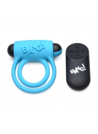 Голубое эрекционное виброкольцо 28X Remote Control Vibrating Cock Ring   Bullet - XR Brands - в Волгодонске купить с доставкой
