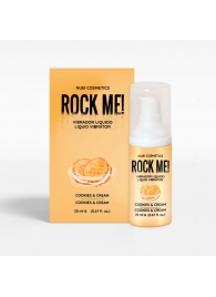 Жидкий вибратор Nuei Rock Me! с ароматом печенья и сливок - 20 мл. - Nuei cosmetics - купить с доставкой в Волгодонске
