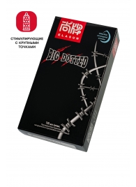 Презервативы с точками Elasun Big Dotted - 10 шт. - Elasun - купить с доставкой в Волгодонске