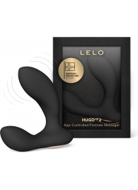 Черный вибростимулятор простаты Hugo 2 - Lelo - в Волгодонске купить с доставкой