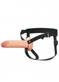 Полый страпон на ремнях 8’’ Hollow Silicone Strap-on - Pipedream - купить с доставкой в Волгодонске