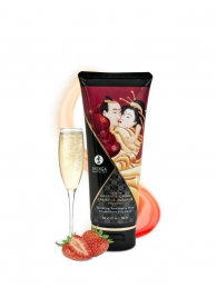 Массажный крем для тела с ароматом клубники и шампанского Sparkling Strawberry Wine - 200 мл. - Shunga - купить с доставкой в Волгодонске