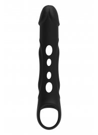 Черная насадка-удлинитель Vibrating Extender With Remote с вибрацией - Dream Toys - в Волгодонске купить с доставкой