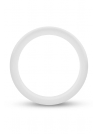 Белое люминесцентное эрекционное кольцо Silicone Glo Cock Ring - Blush Novelties - в Волгодонске купить с доставкой