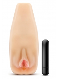 Мастурбатор-вагина с вибрацией Soft   Wet Natasha Realistic Beige Masturbator - Blush Novelties - в Волгодонске купить с доставкой