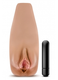 Маструбатор-вагина с вибрацией Soft   Wet Renata Realistic Tan Masturbator - Blush Novelties - в Волгодонске купить с доставкой