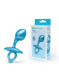 Голубая анальная пробка для массажа простаты Bulb Silicone Prostate Plug - 10,7 см. - b-Vibe - в Волгодонске купить с доставкой