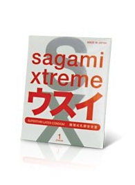 Ультратонкий презерватив Sagami Xtreme SUPERTHIN - 1 шт. - Sagami - купить с доставкой в Волгодонске