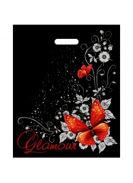 Черный пакет Glamour с вырубной ручкой (38х47 см) - Сима-Ленд - купить с доставкой в Волгодонске