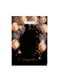 Пакет с вырубной ручкой и принтом в виде шариков (30х40 см) - Сима-Ленд - купить с доставкой в Волгодонске