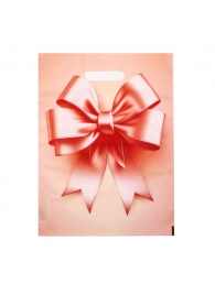 Пакет с принтом в виде банта с вырубной ручкой (30х40 см) - Сима-Ленд - купить с доставкой в Волгодонске