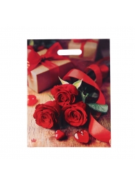Пакет с принтом в виде роз (31х40 см) - Сима-Ленд - купить с доставкой в Волгодонске