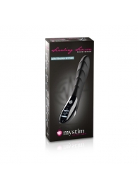 Вибратор с электростимуляцией Sizzling Simon Black Edition - 27 см. - MyStim - купить с доставкой в Волгодонске