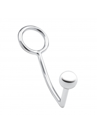 Кольцо на пенис с анальным стимулятором Stainless Steel Anal Hook   Cock Ring - BlueLine - в Волгодонске купить с доставкой