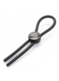 Тёмно-серое эрекционное кольцо с зажимом Again and Again Adjustable Cock Ring - Fifty Shades of Grey - в Волгодонске купить с доставкой
