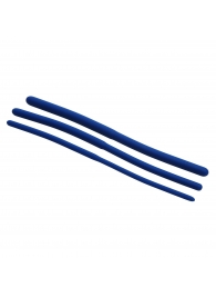 Набор из 3 синих силиконовых уретральных расширителей Invasion Silicone Urethral Sound Trainer Set - XR Brands - купить с доставкой в Волгодонске