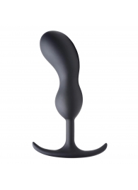 Черный массажер простаты с утяжелителями Premium Silicone Weighted Prostate Plug Large - 18,8 см. - XR Brands - в Волгодонске купить с доставкой