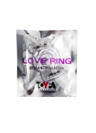 Прозрачное виброкольцо с двумя вибропульками - Toyfa Basic - в Волгодонске купить с доставкой