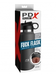 Смуглый мастурбатор-вагина в корпусе-бутылке F*ck Flask - Pipedream - в Волгодонске купить с доставкой