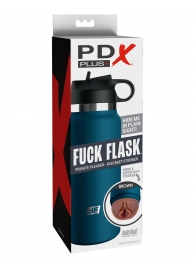 Смуглый мастурбатор-вагина в синей колбе F*ck Flask - Pipedream - в Волгодонске купить с доставкой