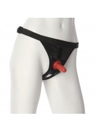 Трусики со штырьком для фиксации насадок Ultra Harness with Plug - Doc Johnson - купить с доставкой в Волгодонске