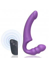 Фиолетовый безремневой страпон Straples Strap-On Dildo - Erokay - купить с доставкой в Волгодонске