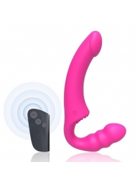 Розовый безремневой страпон Straples Strap-On Dildo - Erokay - купить с доставкой в Волгодонске