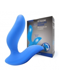 Синий вибромассажер простаты 3,5’’ Curve P-spot Massager - 12 см. - Erokay - в Волгодонске купить с доставкой