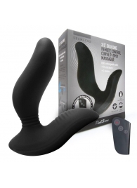 Черный вибромассажер простаты 3,5’’ Remote Control Curve P-spot Massager - 12 см. - Erokay - в Волгодонске купить с доставкой