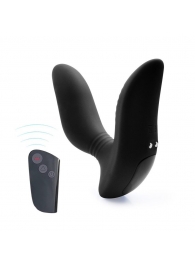 Черный вибромассажер простаты 3,5’’ Remote Control Curve P-spot Massager - 12 см. - Erokay - в Волгодонске купить с доставкой