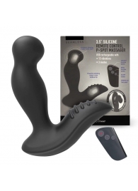 Черный вибромассажер простаты 3,5’’ Remote Control P-spot Massager - 12,5 см. - Erokay - в Волгодонске купить с доставкой