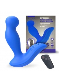 Синий вибромассажер простаты 3,5’’ Remote Control P-spot Massager - 12,5 см. - Erokay - в Волгодонске купить с доставкой