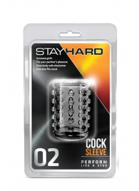 Прозрачная насадка на пенис с шишечками STAY HARD COCK SLEEVE 02 CLEAR - Blush Novelties - в Волгодонске купить с доставкой