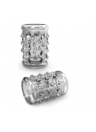 Прозрачная насадка с капельками STAY HARD COCK SLEEVE 05 CLEAR - Blush Novelties - в Волгодонске купить с доставкой