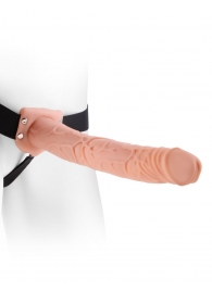 Фаллопротез телесного цвета Hollow Strap-On - 29 см. - Pipedream - купить с доставкой в Волгодонске