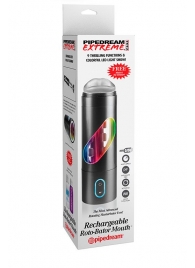Перезаряжаемый мастурбатор-ротик Extreme Toyz Rechargeable Roto-Bator Mouth - Pipedream - в Волгодонске купить с доставкой