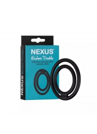 Черное двойное эрекционное кольцо Nexus Enduro Double - Nexus Range - в Волгодонске купить с доставкой