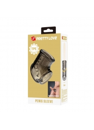 Дымчатая насадка на пенис и мошонку - Baile - в Волгодонске купить с доставкой