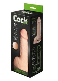 Телесный фаллоудлинитель с мошонкой Cock Next - 17 см. - LOVETOY (А-Полимер) - в Волгодонске купить с доставкой