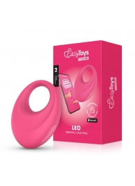Розовое интерактивное эрекционное виброкольцо Leo - Easy toys - в Волгодонске купить с доставкой