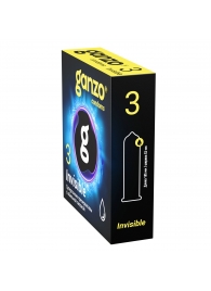 Супертонкие презервативы Ganzo Invisible - 3 шт. - Ganzo - купить с доставкой в Волгодонске